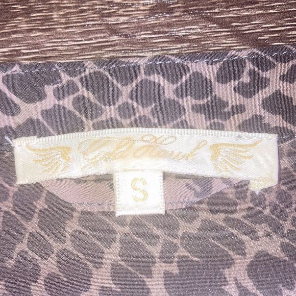 Womens Small Gold Hawk Silk Snakeskin Shirt Dress - Picture 3 of 10